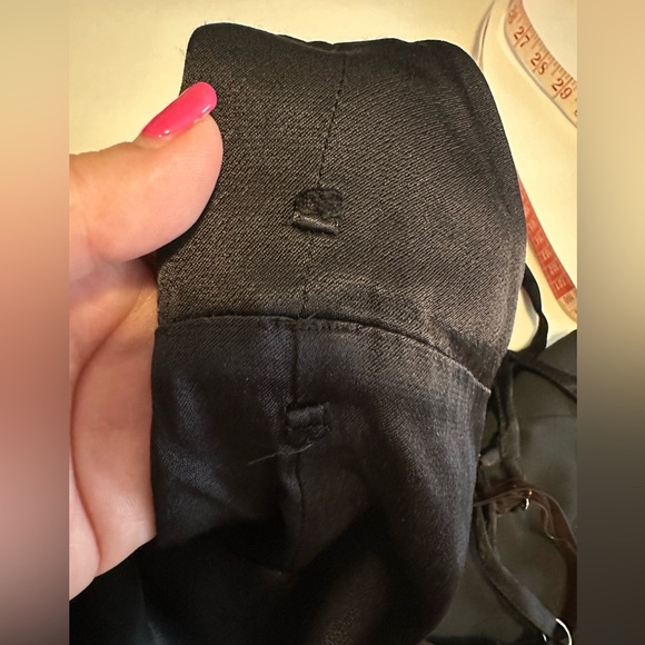 Fame and Partners Benton Jumpsuit Black Satin Size 14 - Picture 9 of 10